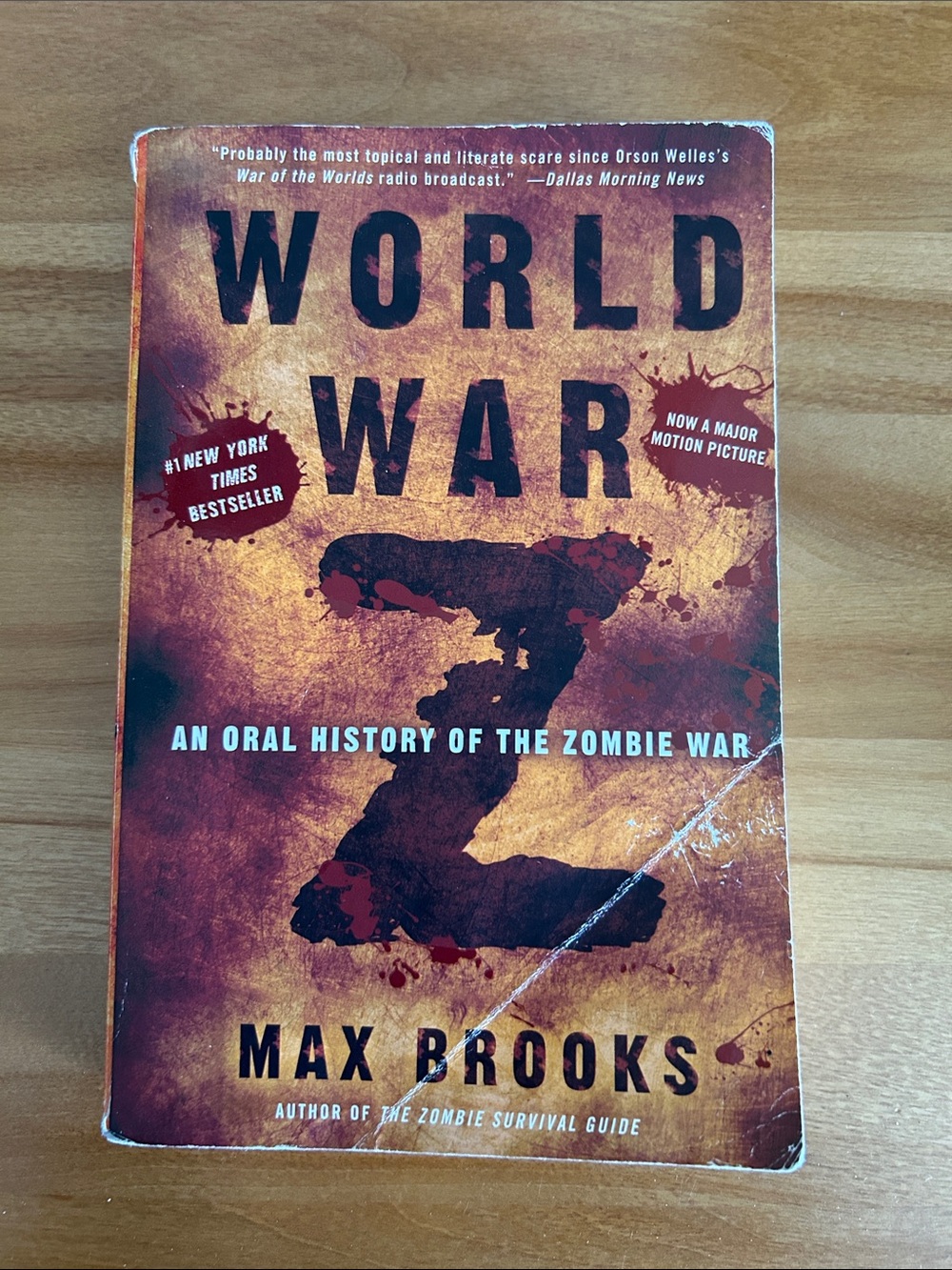 Brooks World War Z Paperback – Brown and Orange Cover
